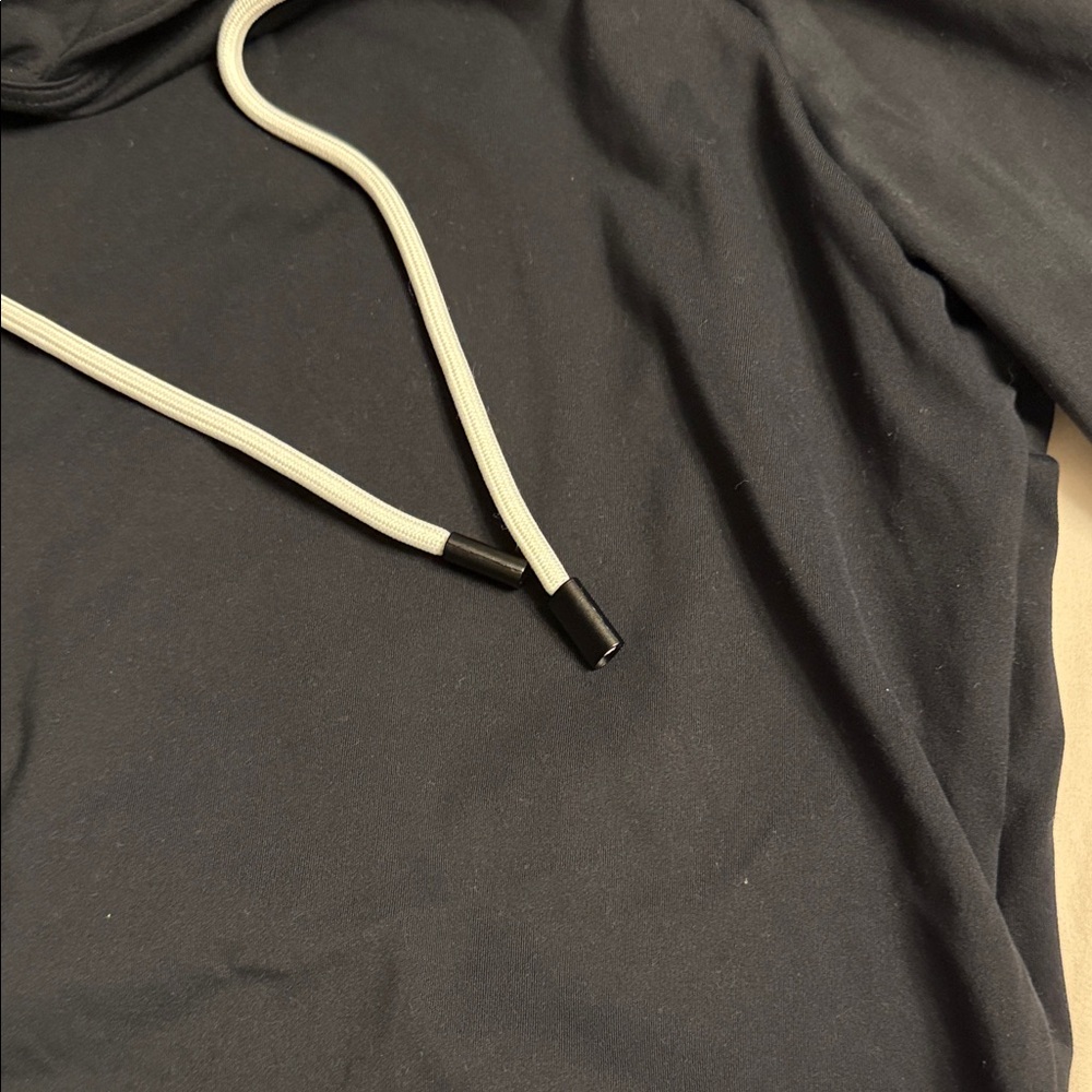 Constantly Varied Gear Cropped Black Hoodie with White Drawstrings - Picture 3 of 5
